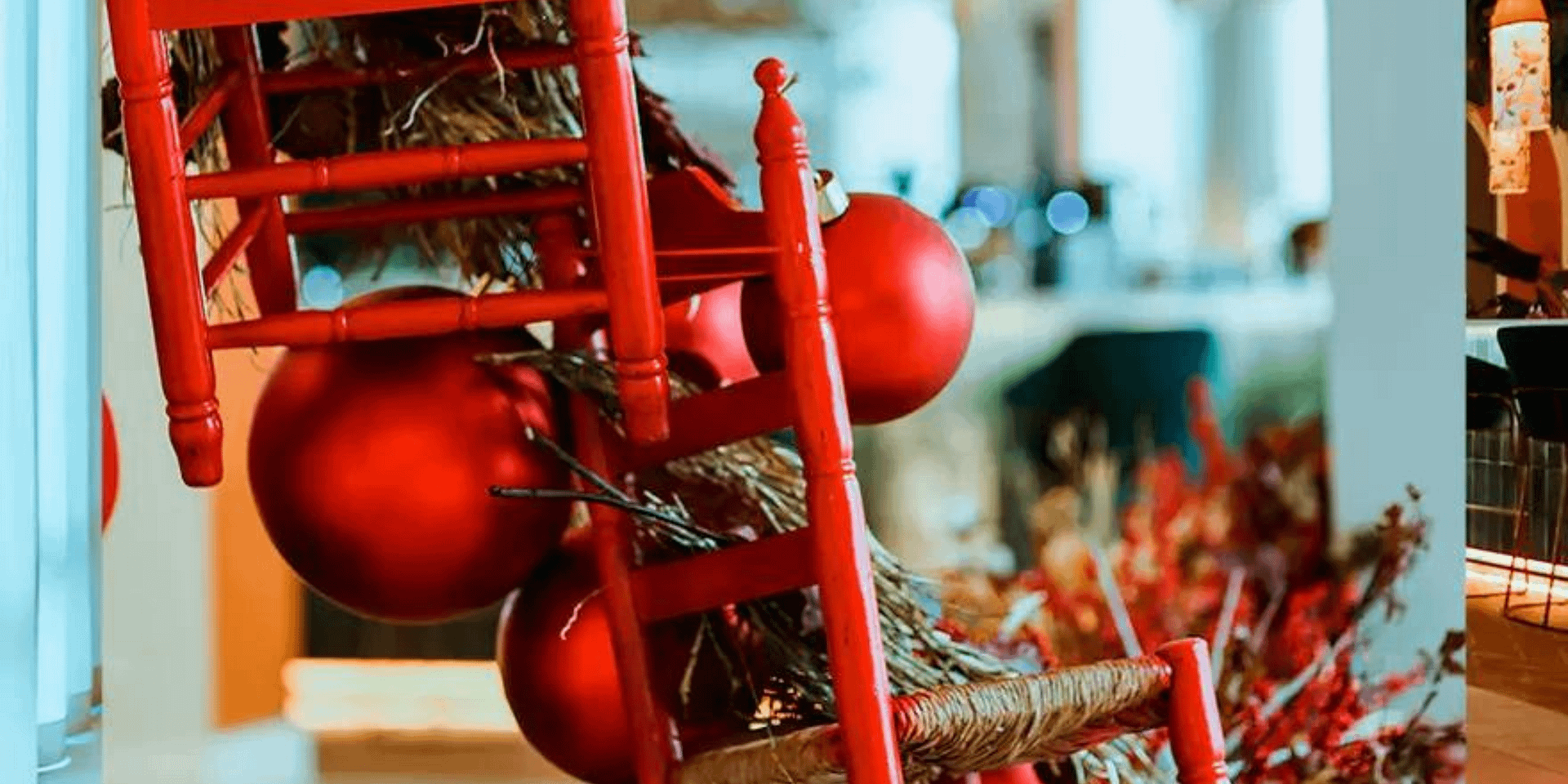 The next image showcases additional Christmas decorations, including a fireplace in the background, enhancing the festive ambiance of Sotogrande Real Estate.